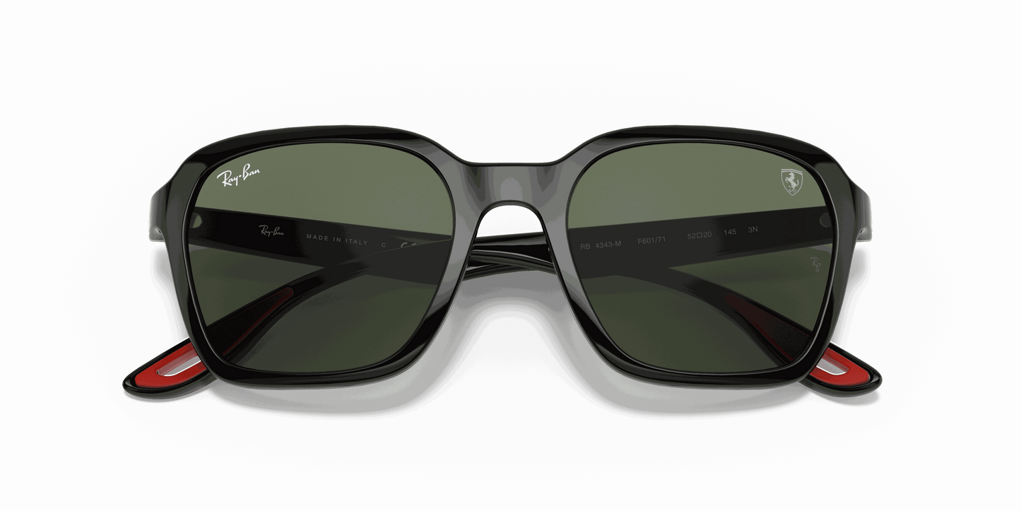 [Green Classic Lenses, Polished Black Frame]