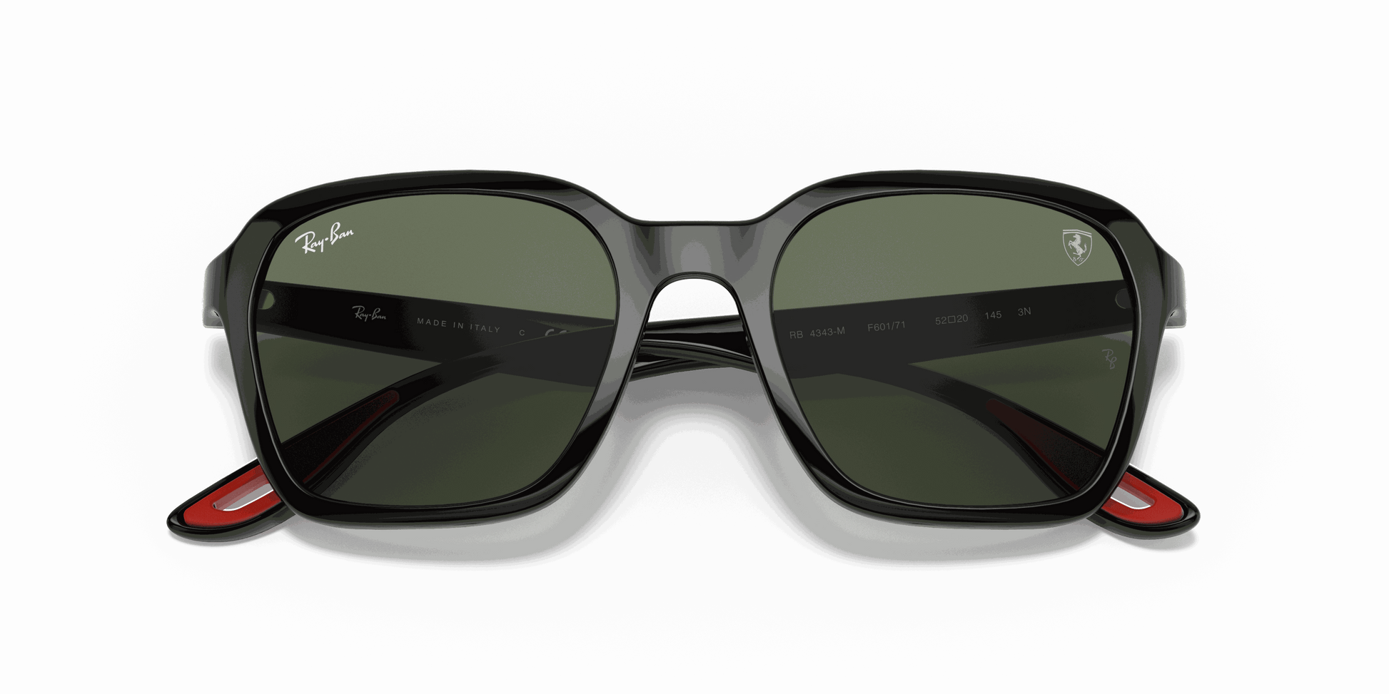 [Green Classic Lenses, Polished Black Frame]