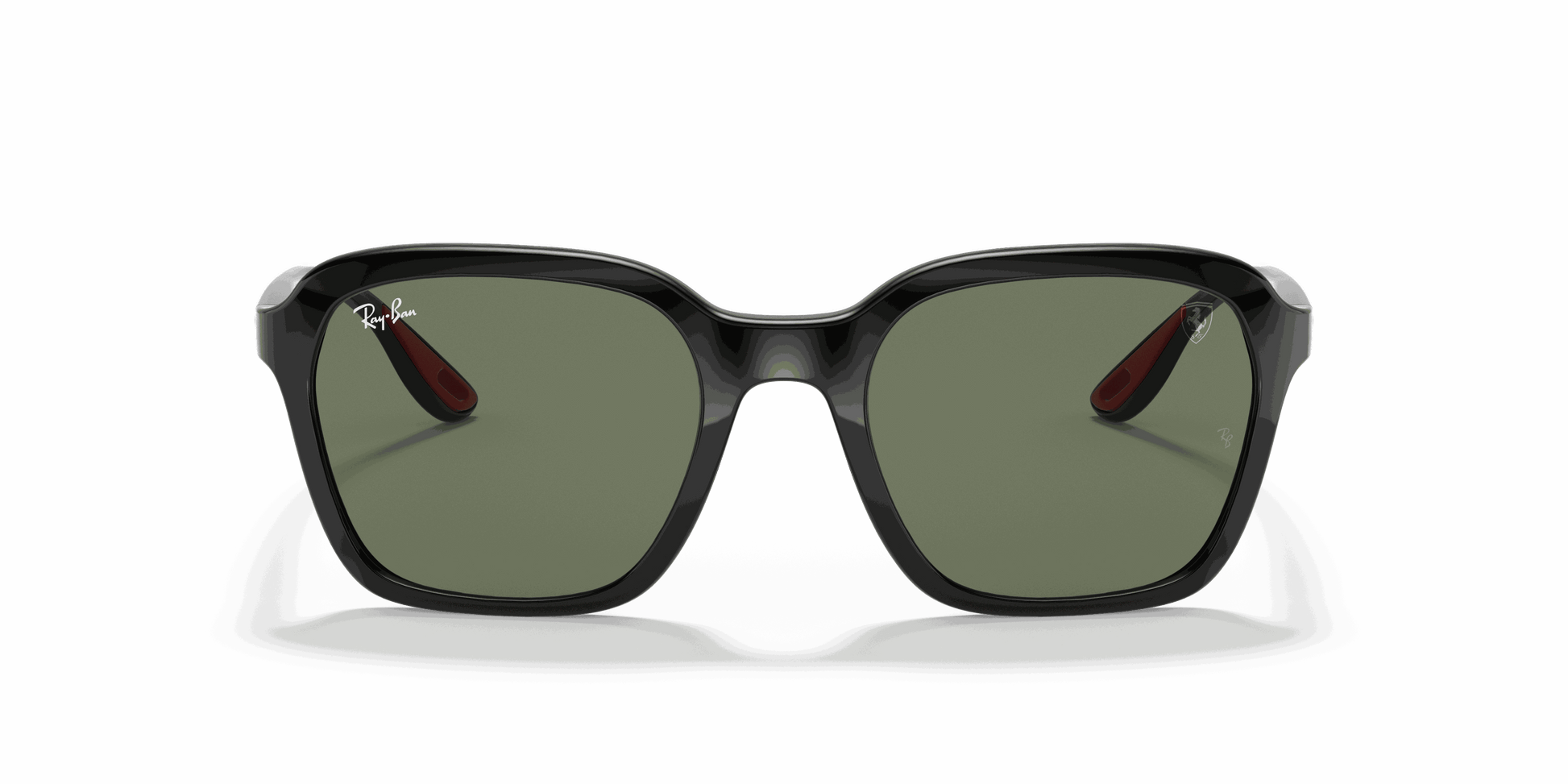 [Green Classic Lenses, Polished Black Frame]