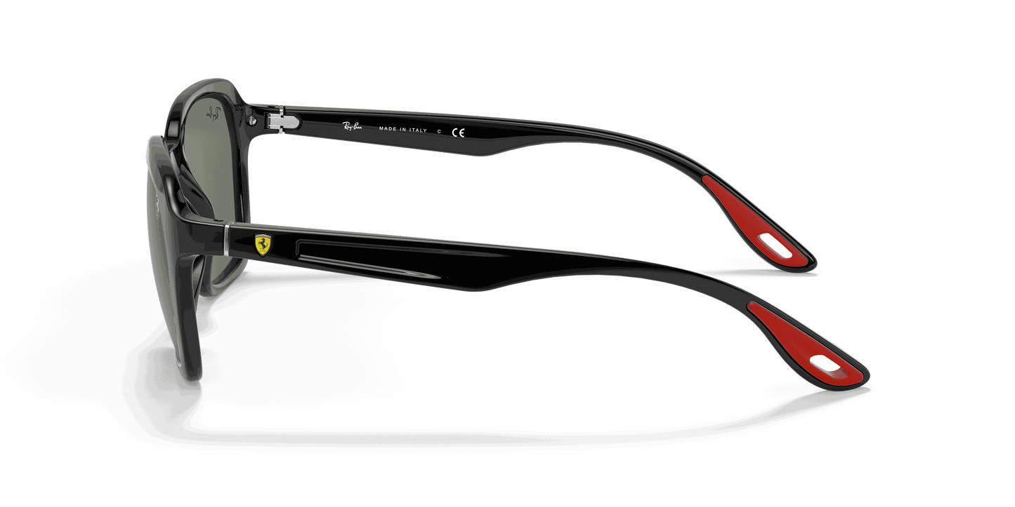 [Green Classic Lenses, Polished Black Frame]