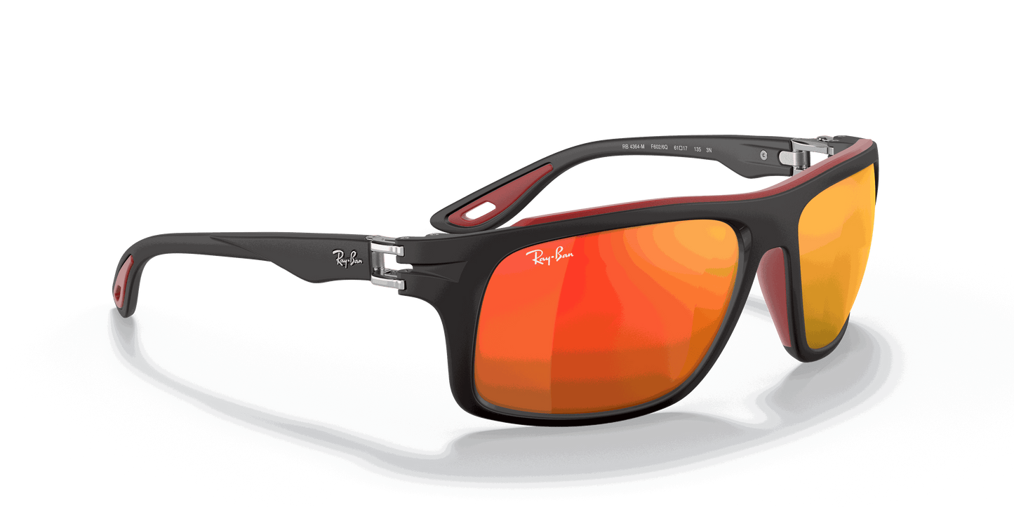 [Red Mirror Lenses, Matte Black Frame]