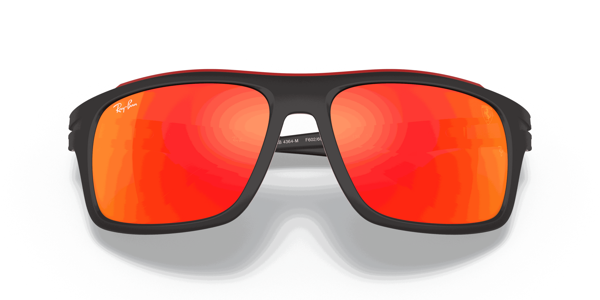 [Red Mirror Lenses, Matte Black Frame]