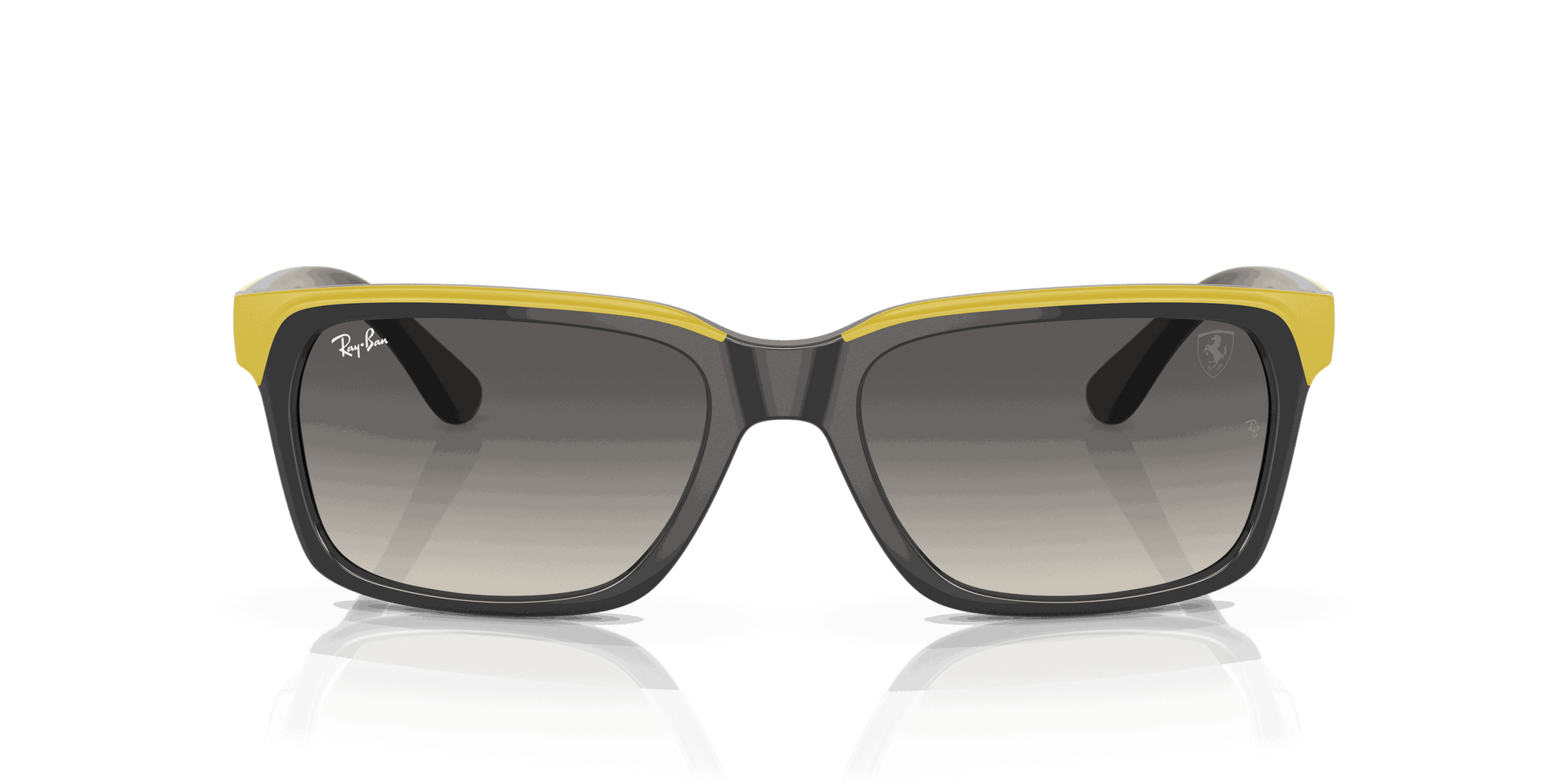 [Grey Lenses, Polished Grey On Yellow Frame]