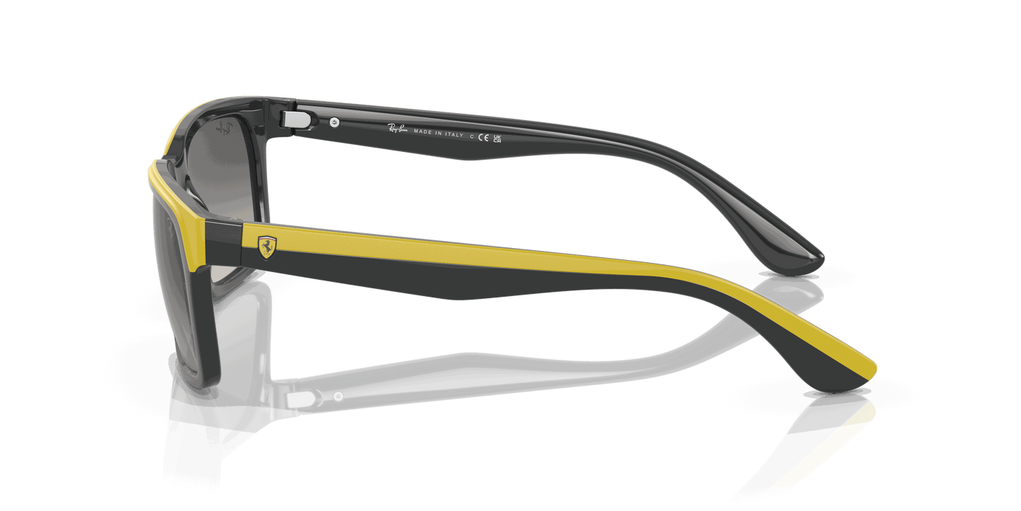 [Grey Lenses, Polished Grey On Yellow Frame]