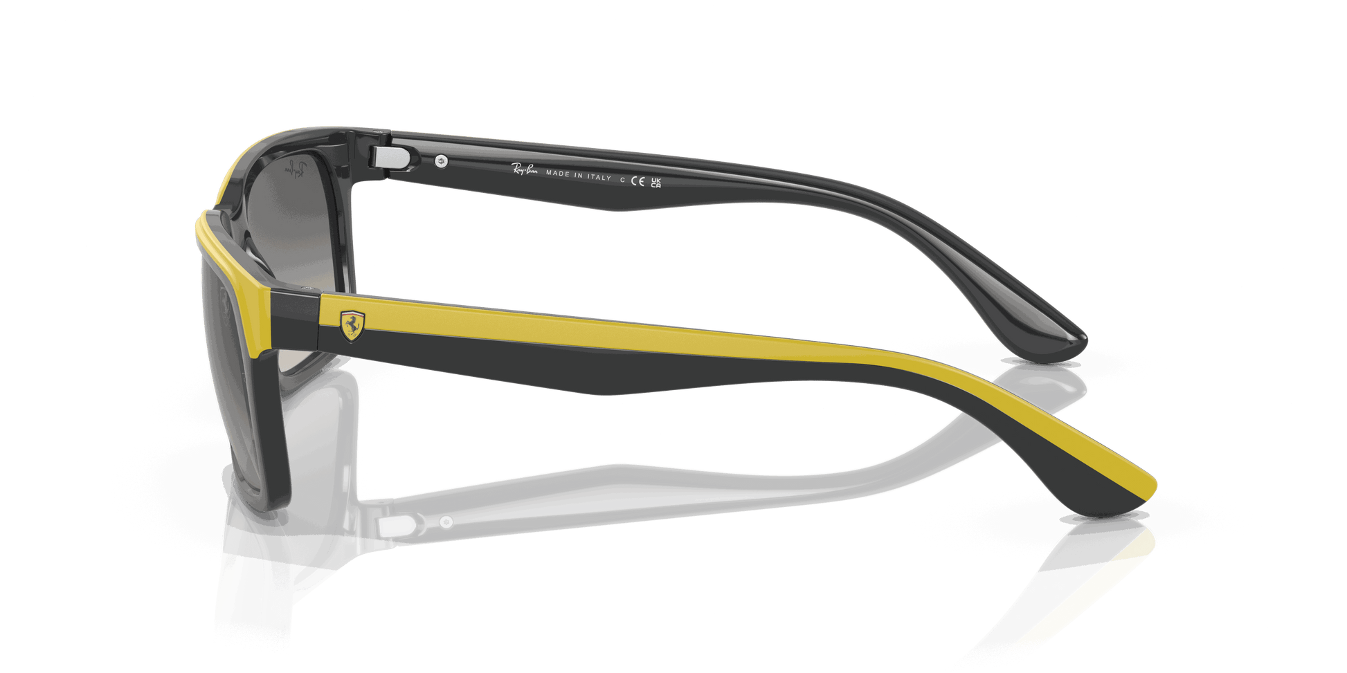 [Grey Lenses, Polished Grey On Yellow Frame]