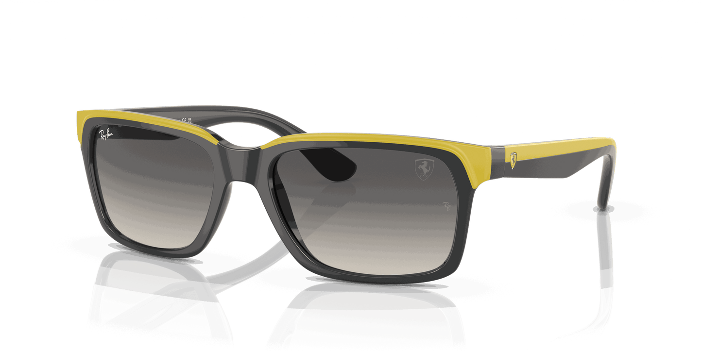 [Grey Lenses, Polished Grey On Yellow Frame]