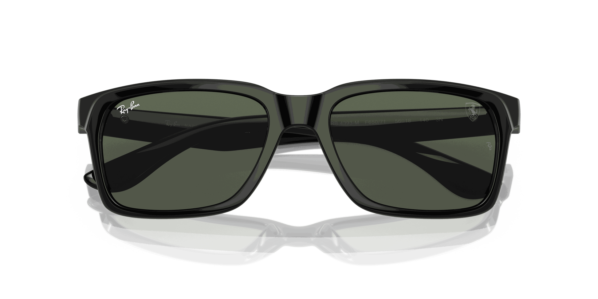 [Green Lenses, Polished Black Frame]