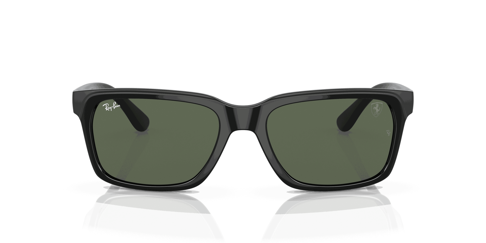 [Green Lenses, Polished Black Frame]