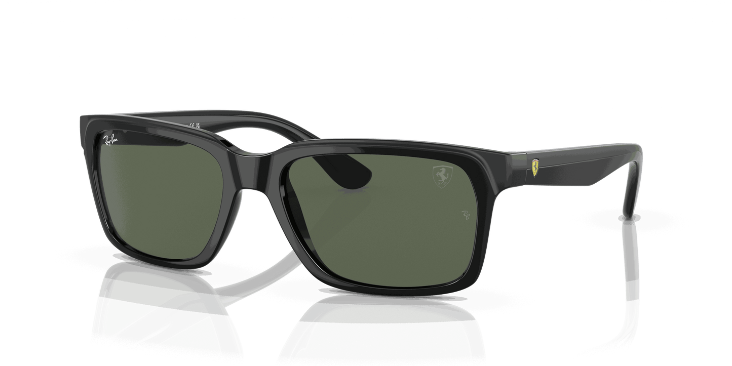 [Green Lenses, Polished Black Frame]