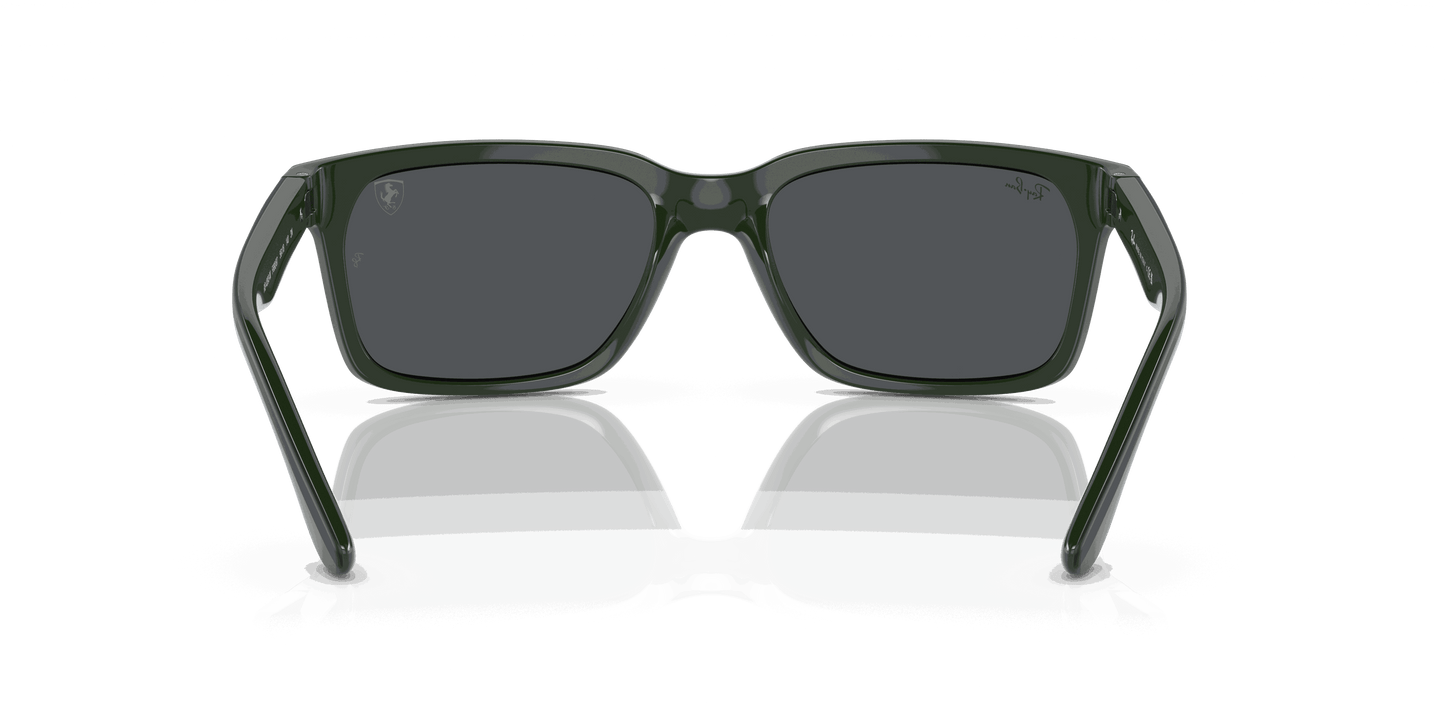 [Grey Lenses, Polished Green On Black Frame]