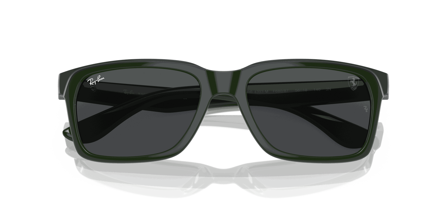 [Grey Lenses, Polished Green On Black Frame]