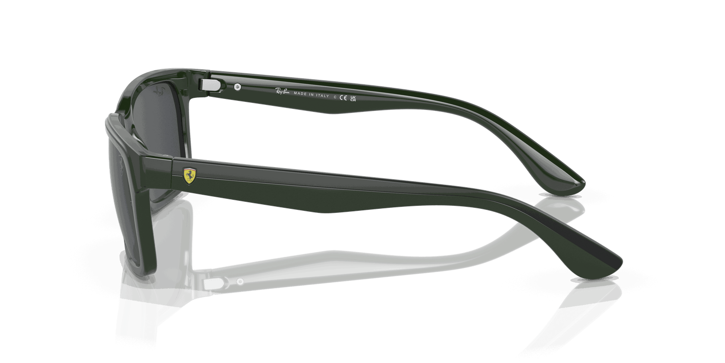 [Grey Lenses, Polished Green On Black Frame]