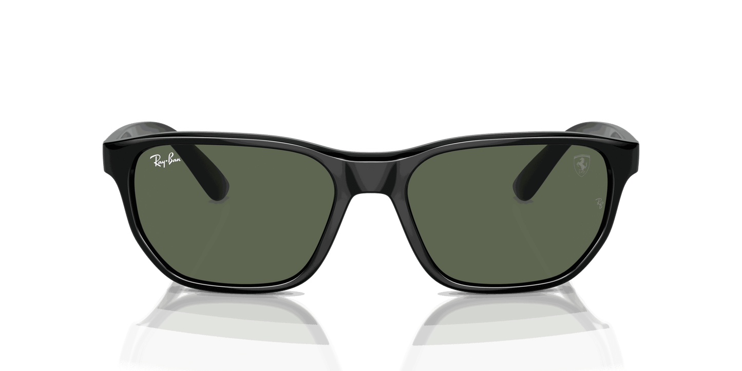[Dark Green Lenses, Polished Black Frame]