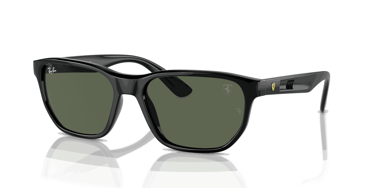 [Dark Green Lenses, Polished Black Frame]