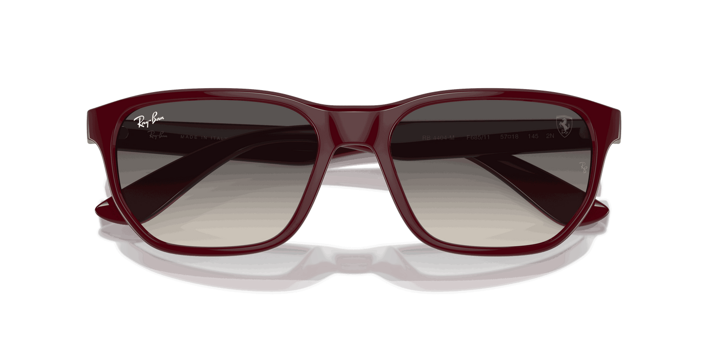 [Grey Lenses, Polished Dark Red Frame]