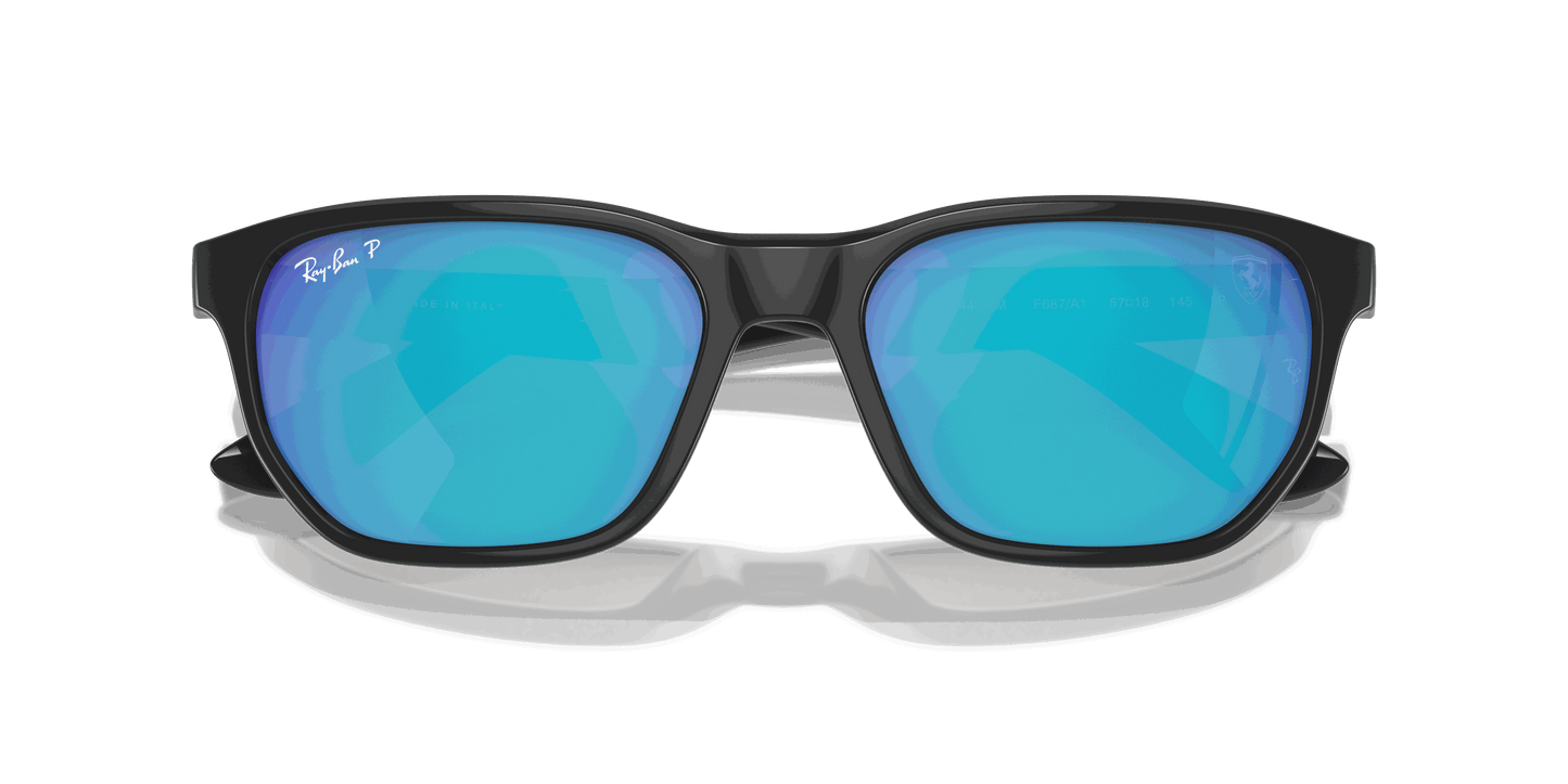 [Green/Blue Lenses, Polished Grey Frame]