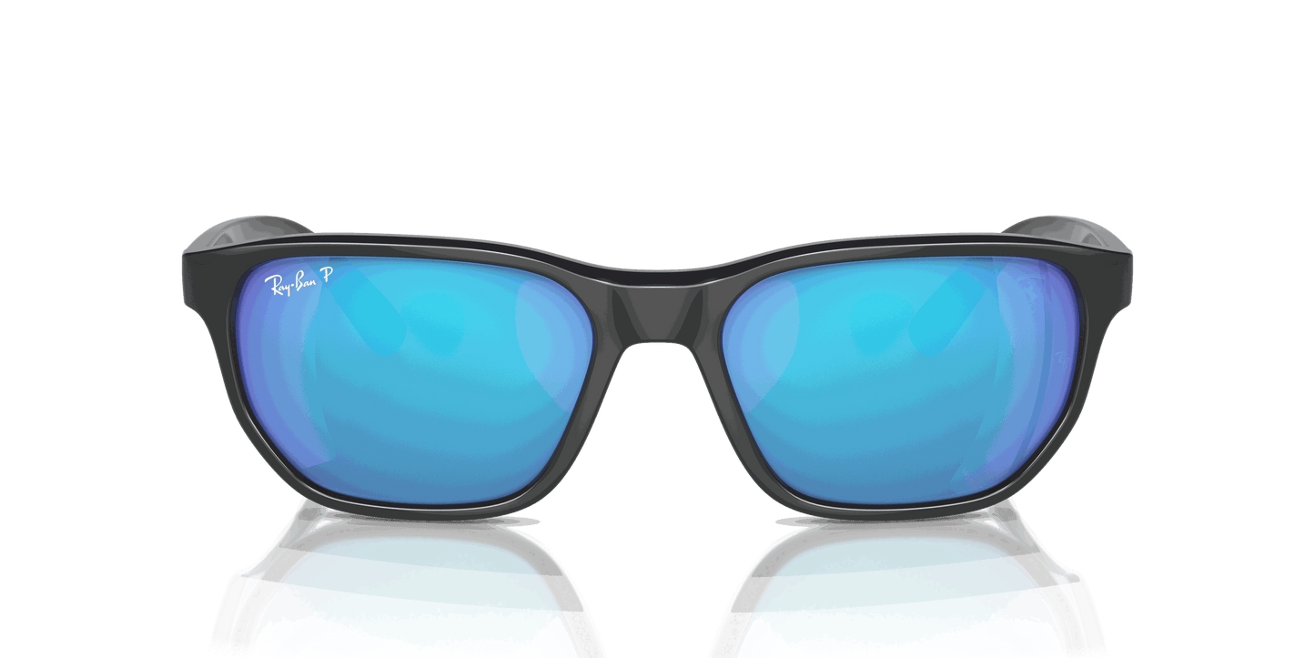 [Green/Blue Lenses, Polished Grey Frame]