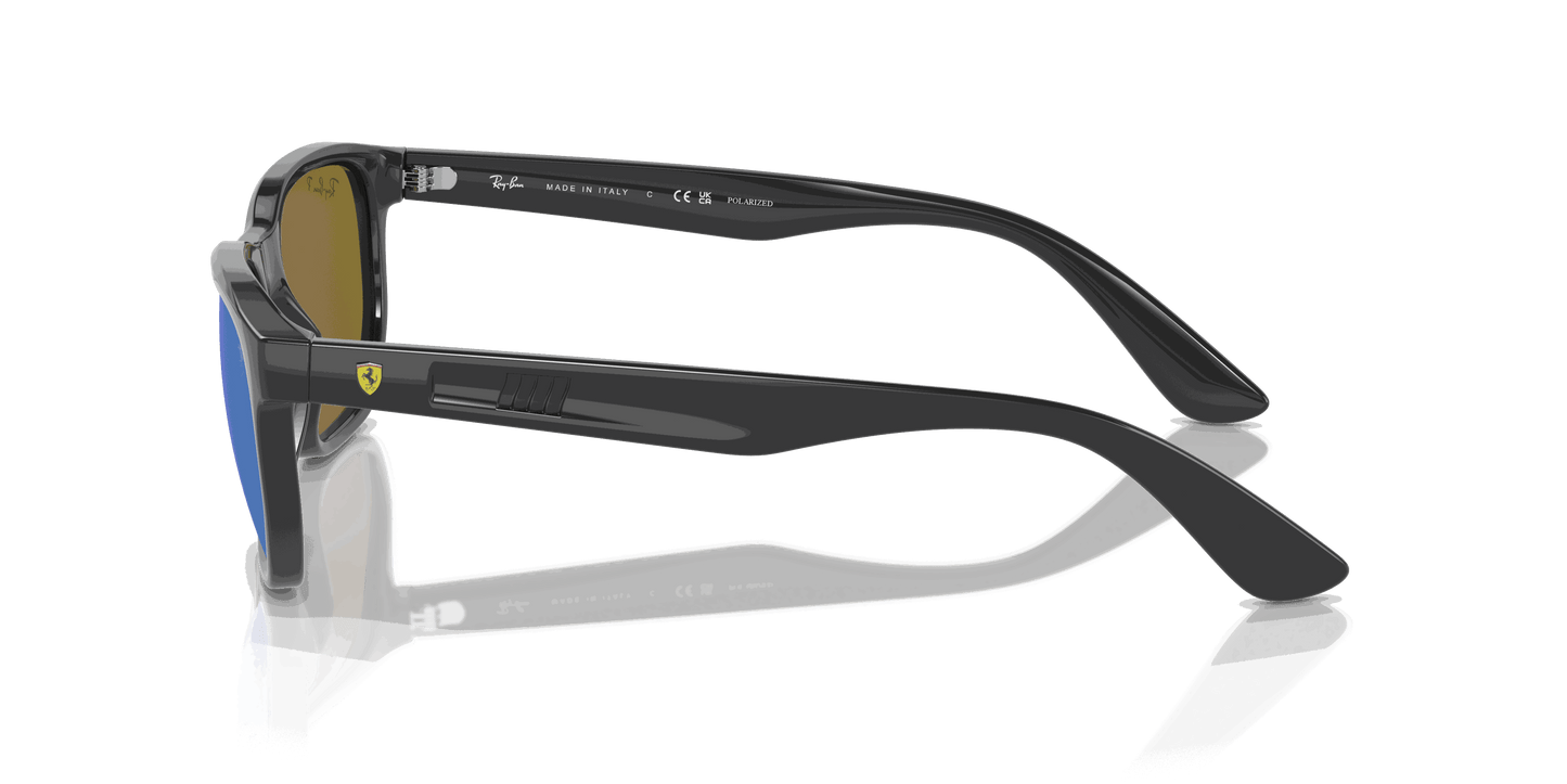 [Green/Blue Lenses, Polished Grey Frame]