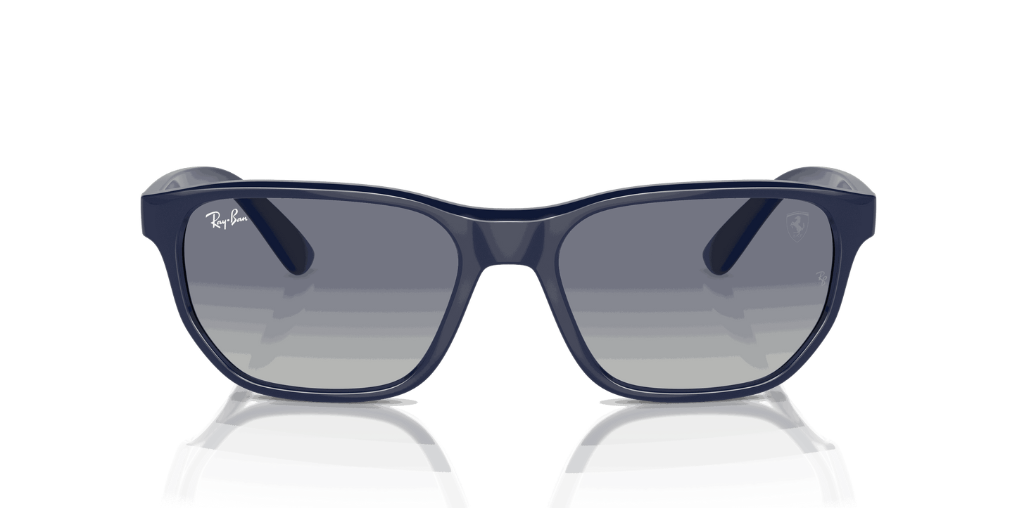 [Grey/Blue Lenses, Polished Blue Frame]