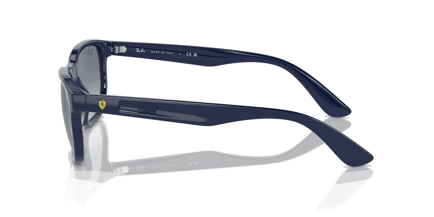[Grey/Blue Lenses, Polished Blue Frame]