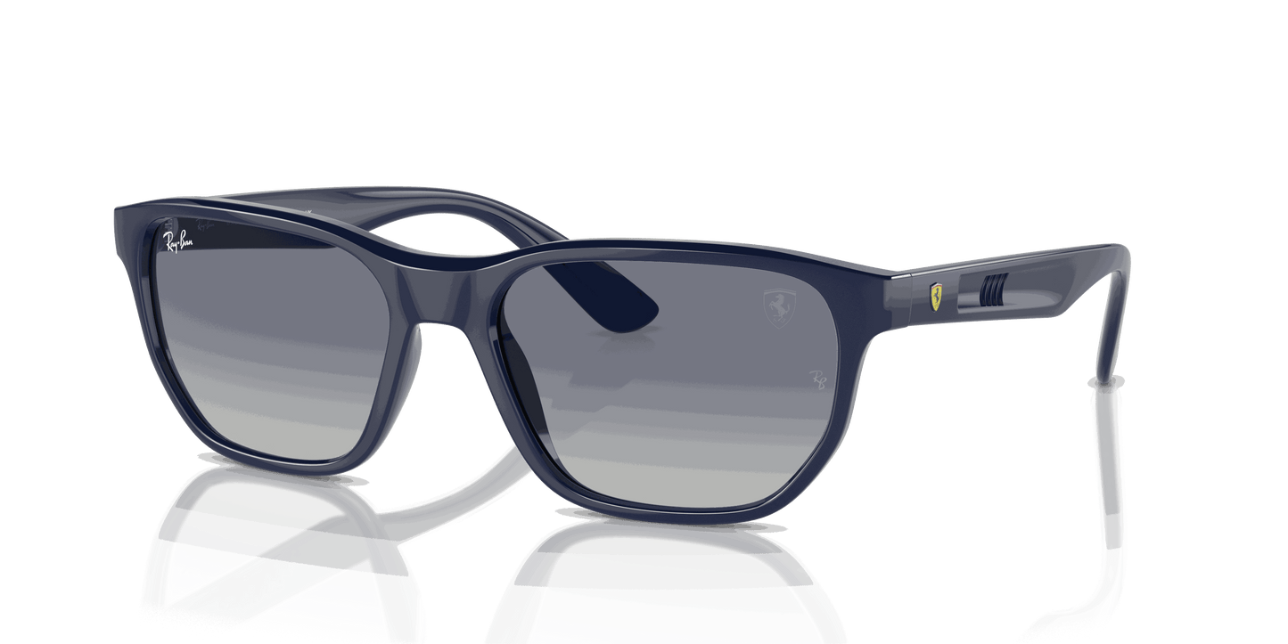 [Grey/Blue Lenses, Polished Blue Frame]