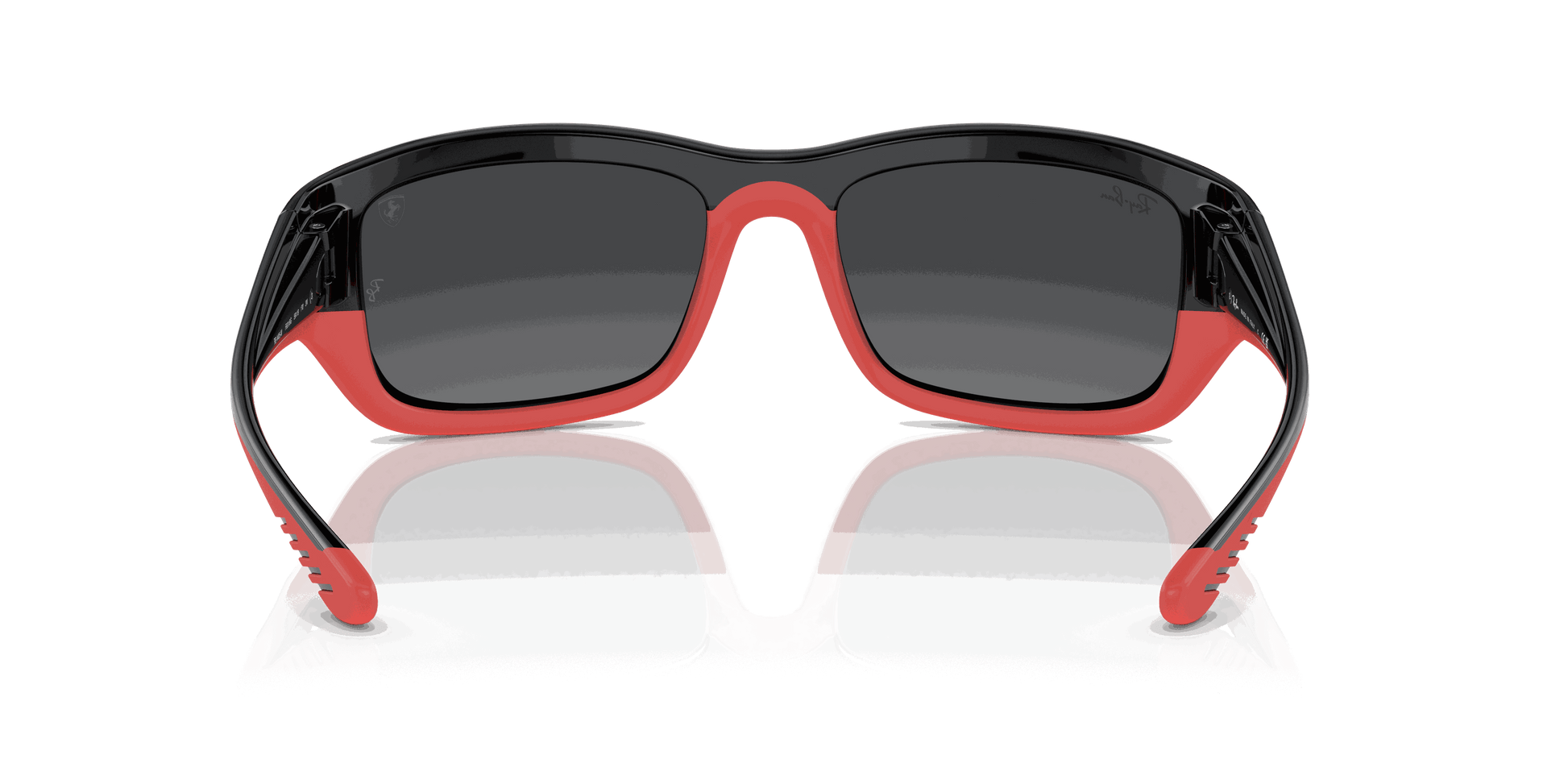 [Silver Lenses, Polished Black On Red Frame]