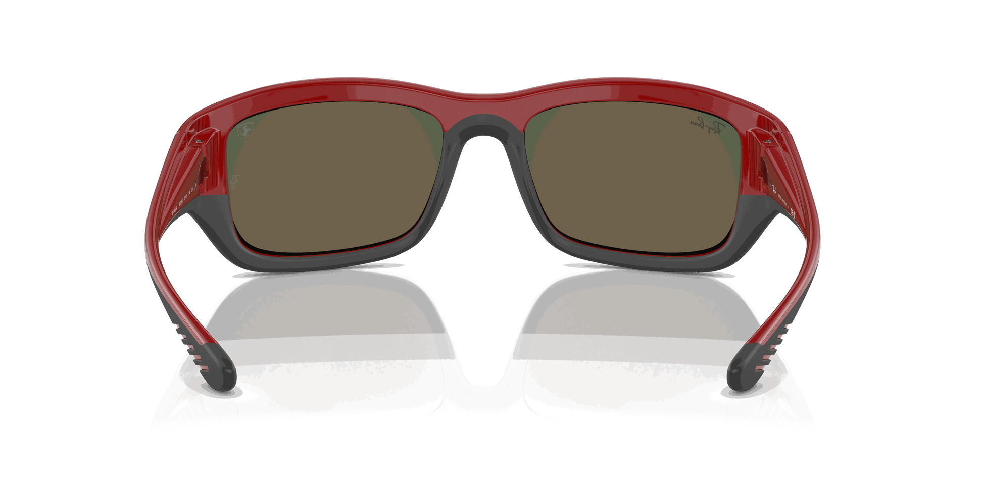 [Orange Lenses, Polished Red On Black Frame]