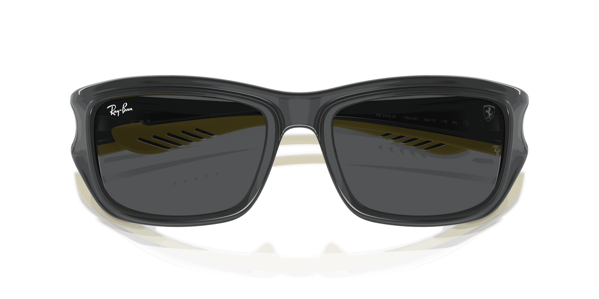 [Dark Grey Lenses, Polished Grey On Yellow Frame]