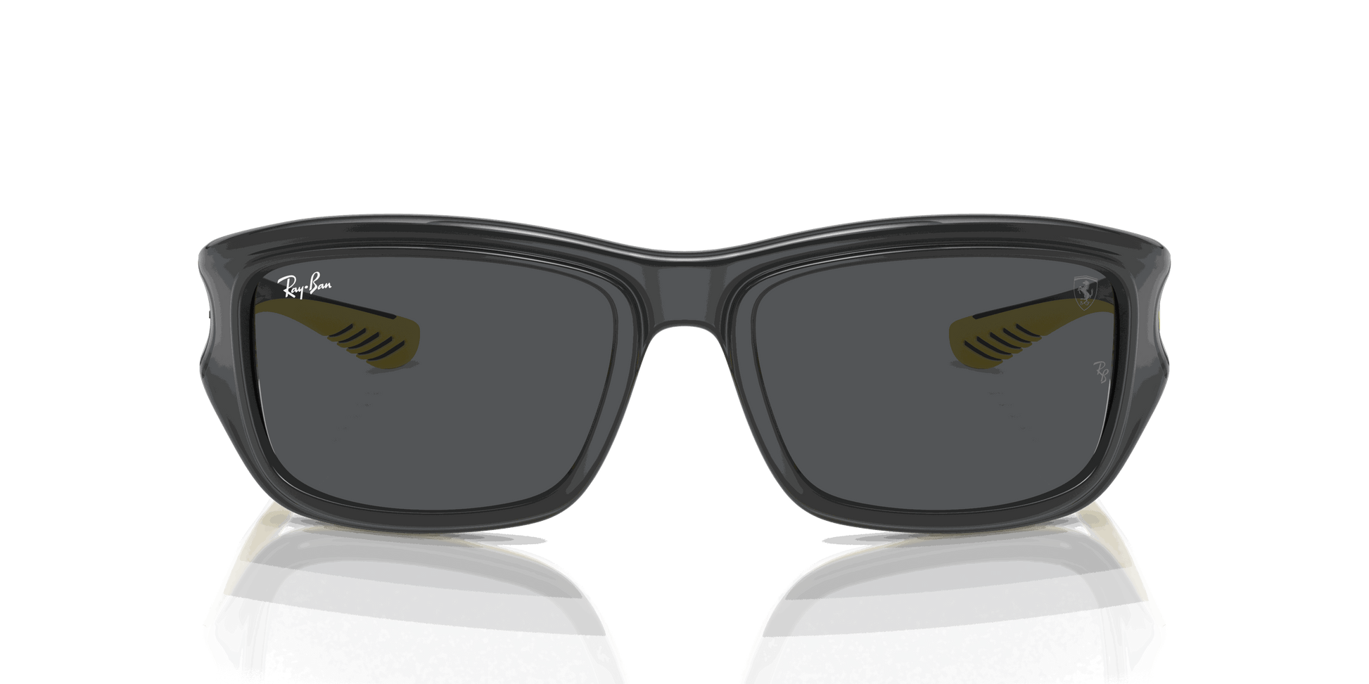 [Dark Grey Lenses, Polished Grey On Yellow Frame]