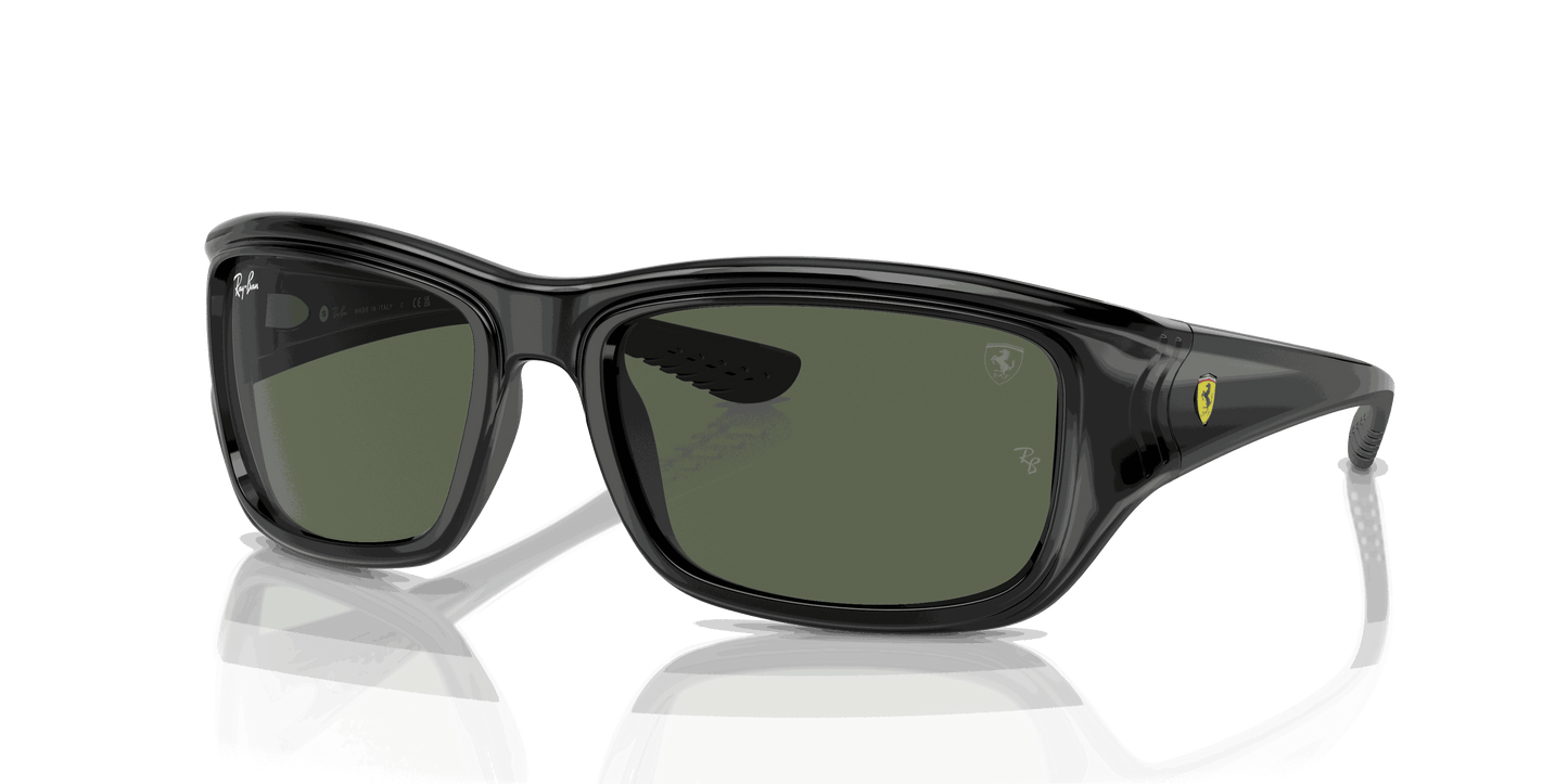 [Dark Green Lenses, Polished Black Frame]