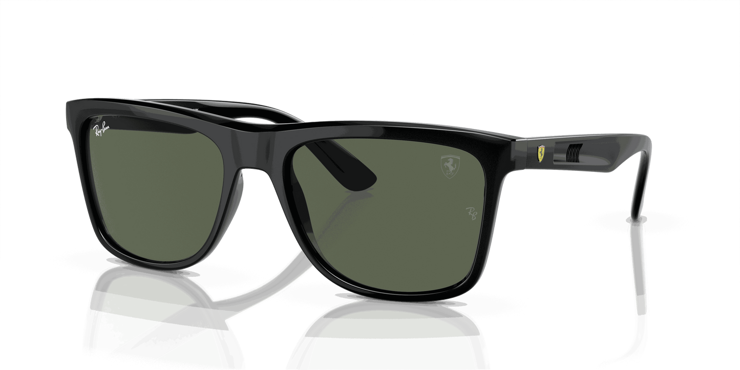 [Dark Green Lenses, Polished Black Frame]