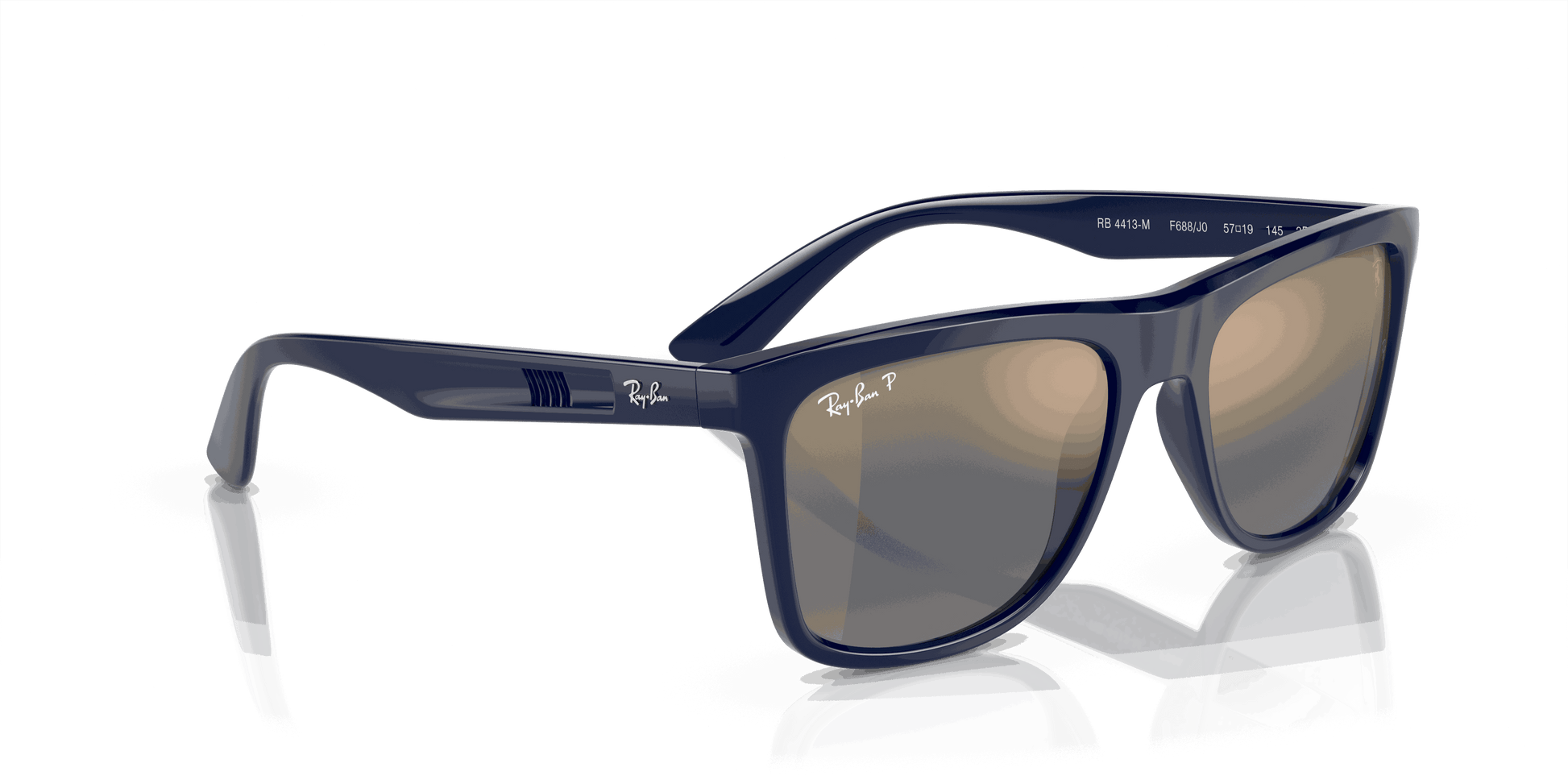 [Blue/Gold Lenses, Polished Blue Frame]