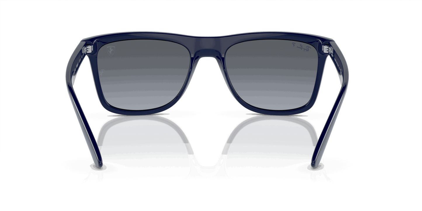 [Blue/Gold Lenses, Polished Blue Frame]