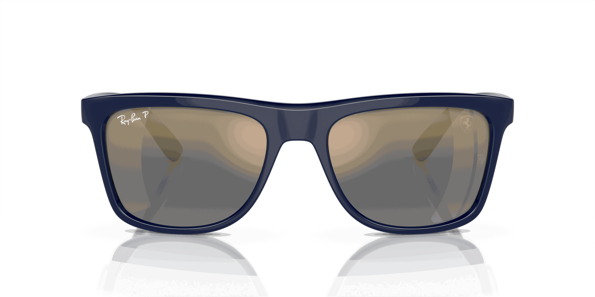 [Blue/Gold Lenses, Polished Blue Frame]