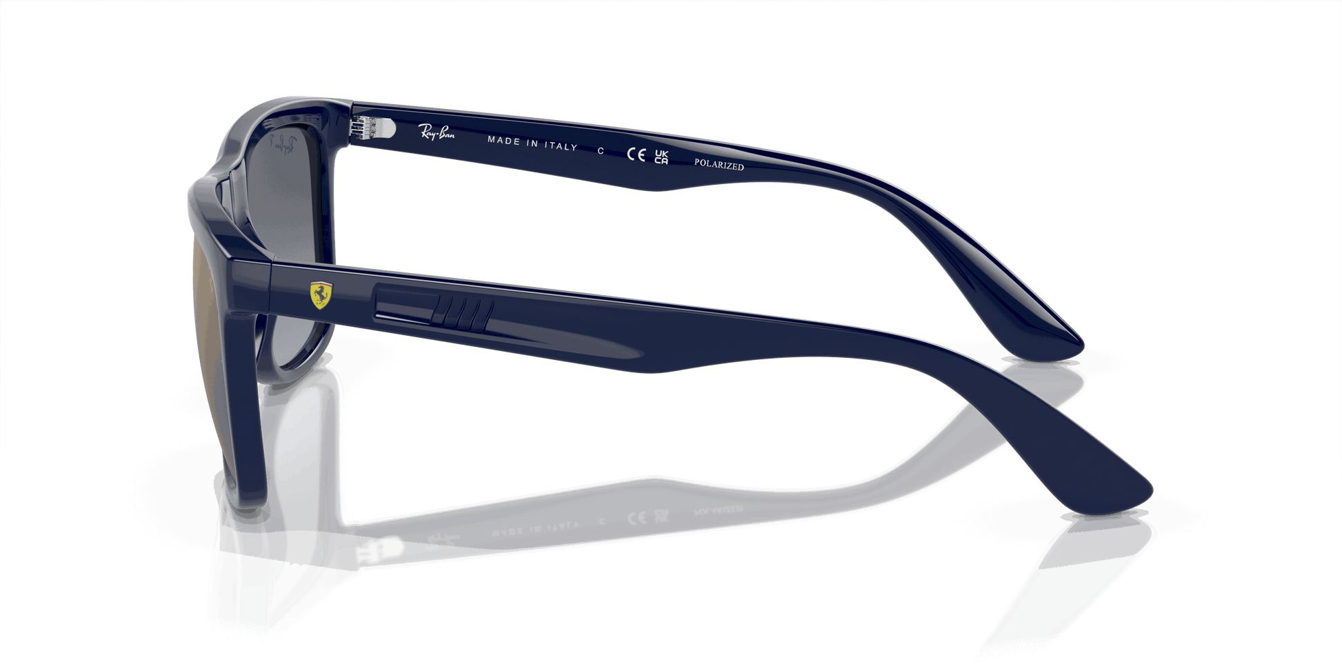 [Blue/Gold Lenses, Polished Blue Frame]