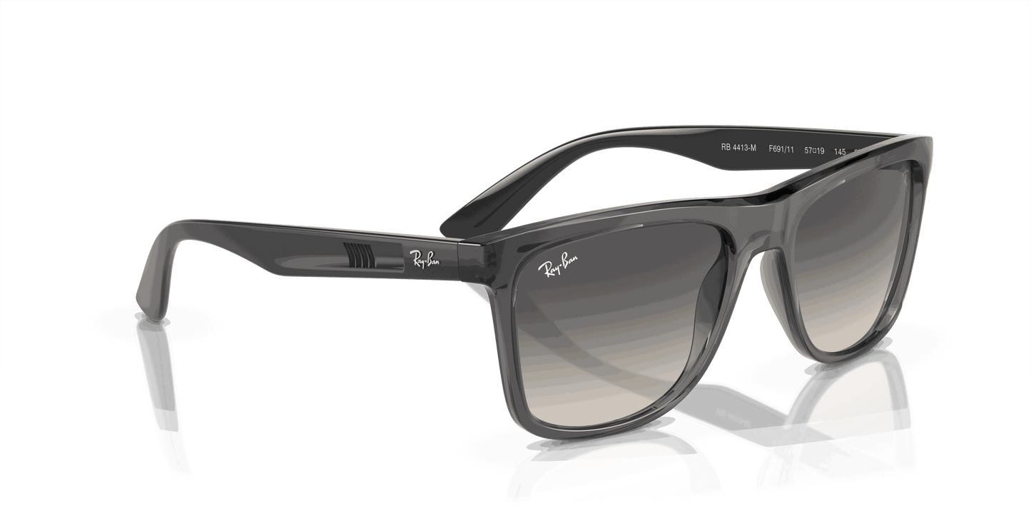 [Grey Lenses, Polished Transparent Grey Frame]
