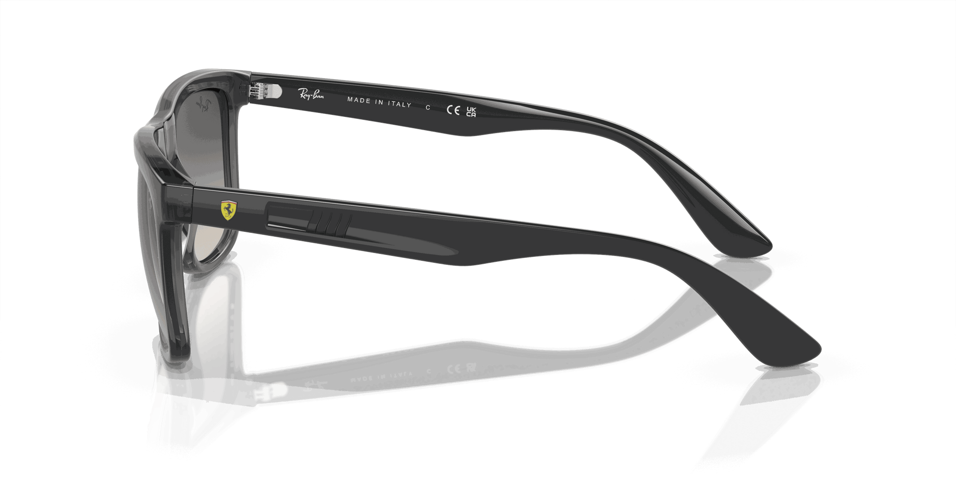 [Grey Lenses, Polished Transparent Grey Frame]