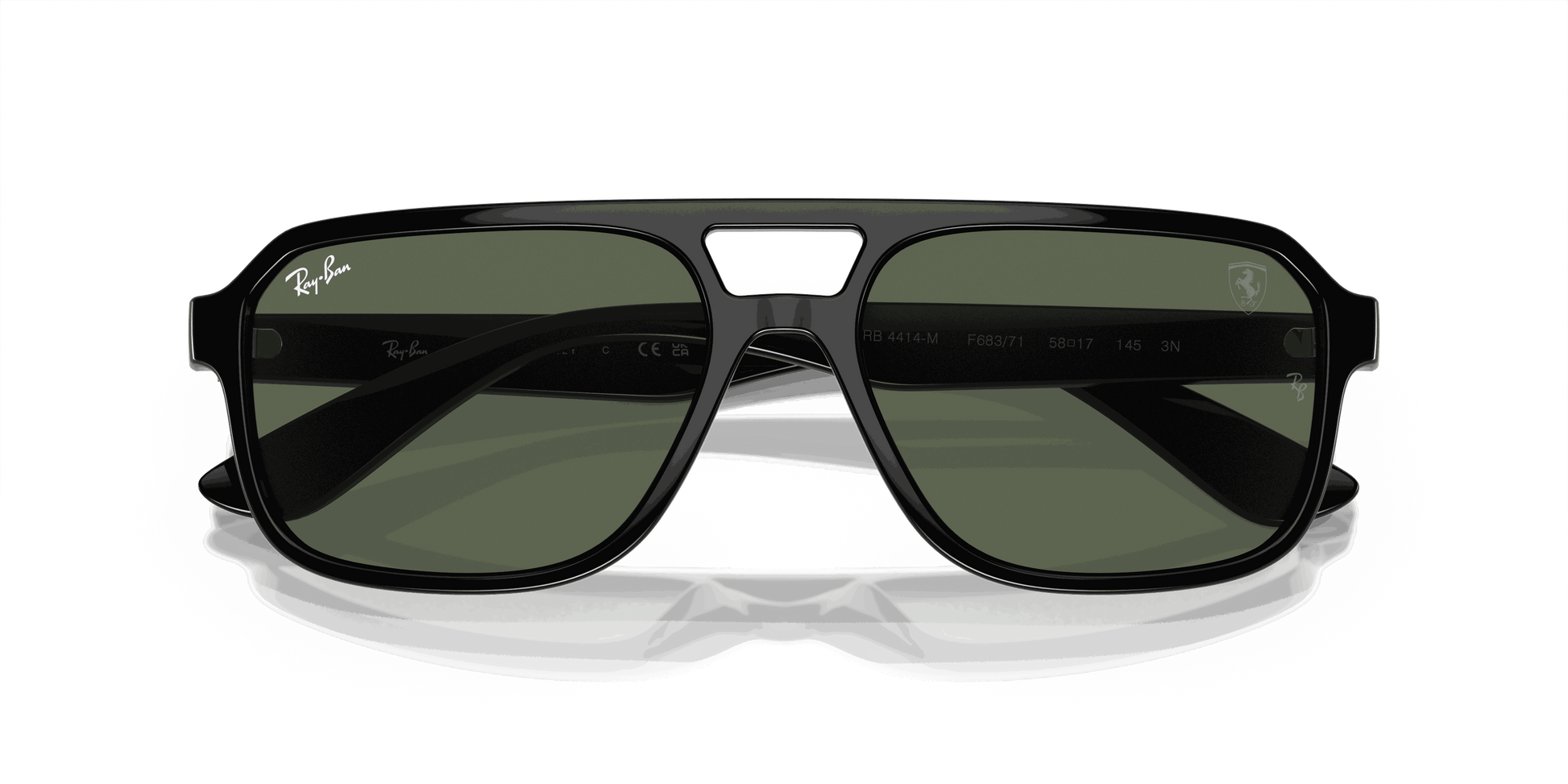 [Dark Green Lenses, Polished Black Frame]
