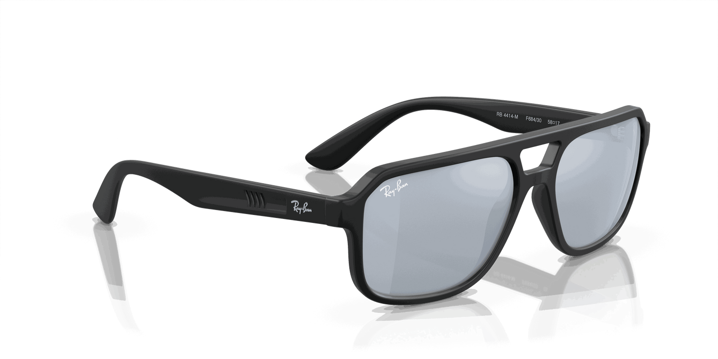 [Silver Lenses, Matte Black Frame]
