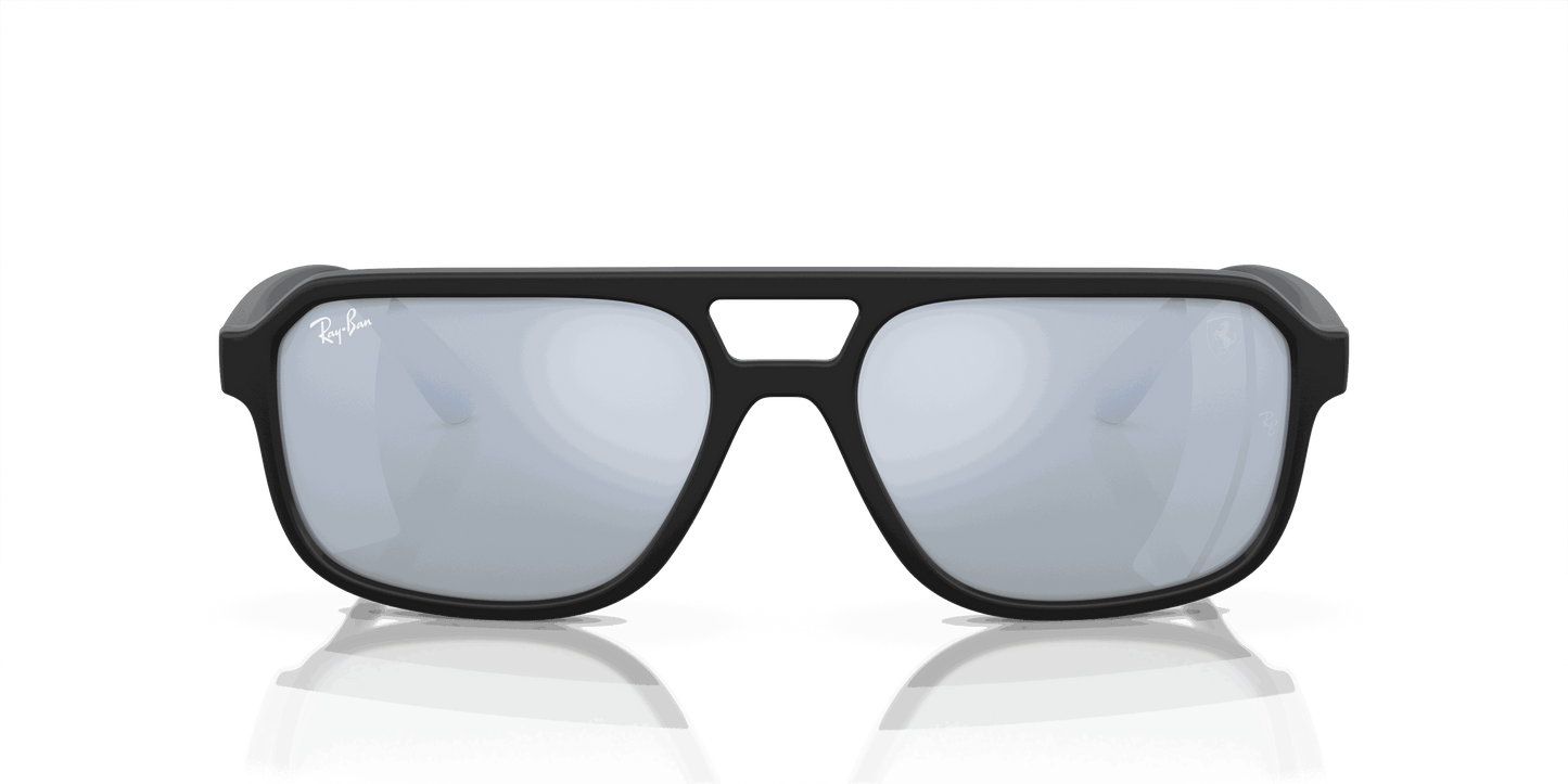 [Silver Lenses, Matte Black Frame]