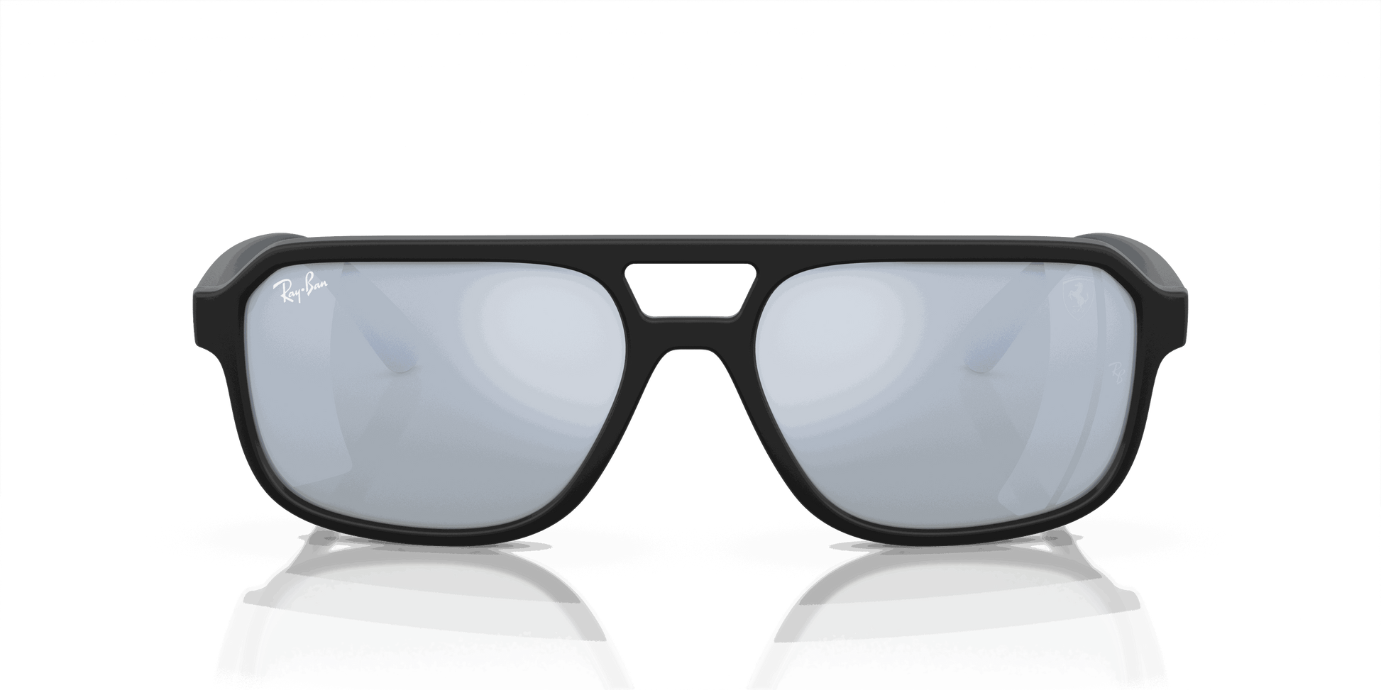 [Silver Lenses, Matte Black Frame]