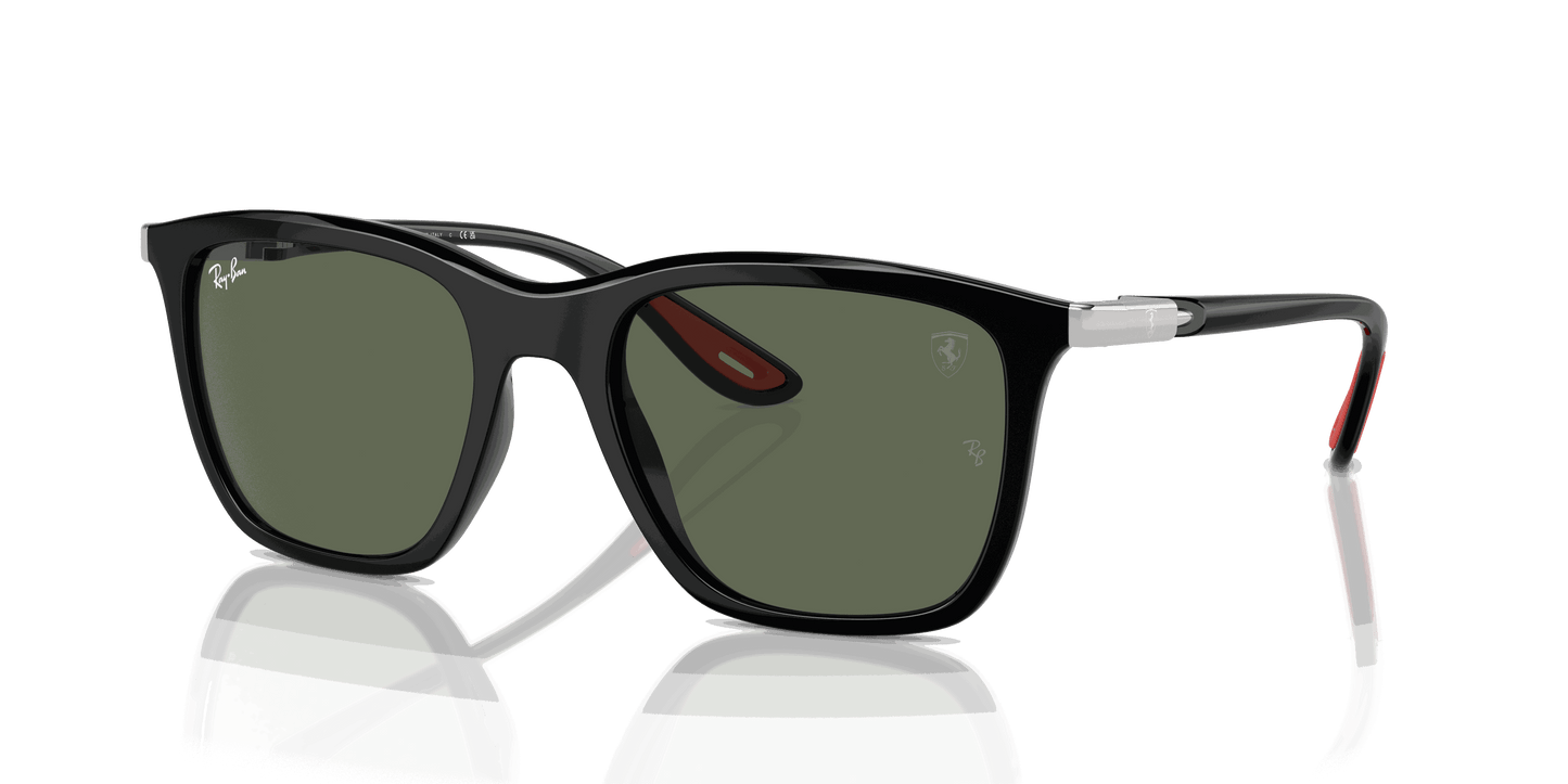 [Dark Green Lenses, Polished Black Frame]