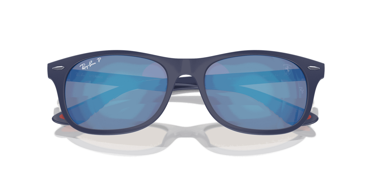 [Grey & Blue Lenses, Matte Blue Frame]