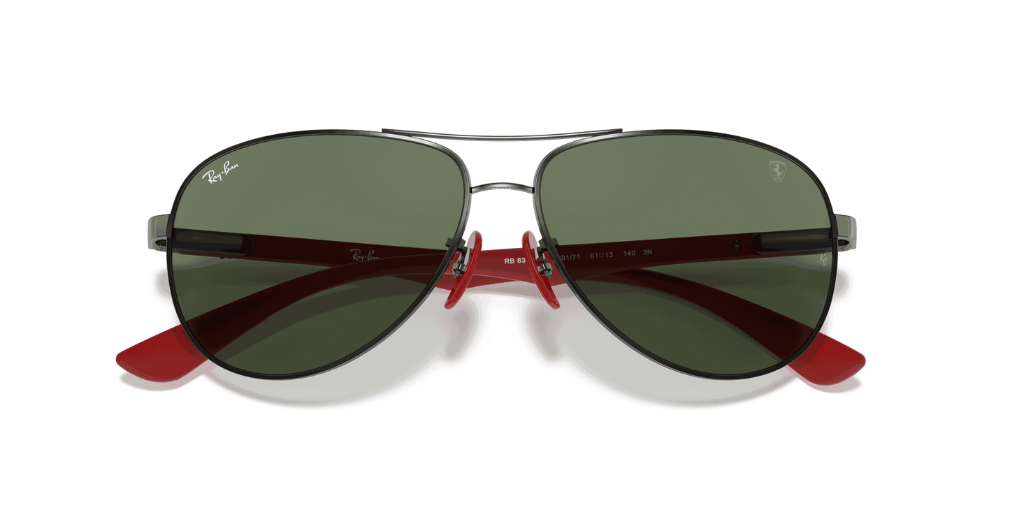 [Green Classic Lenses, Polished Gunmetal Frame]