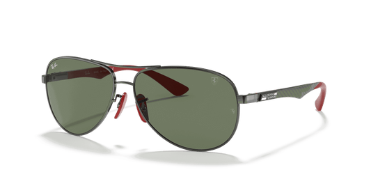 [Green Classic Lenses, Polished Gunmetal Frame]
