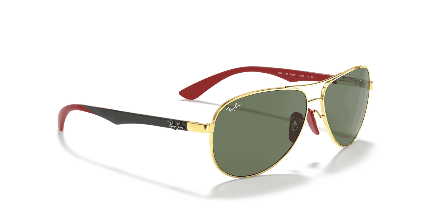 [Green Classic Lenses, Polished Arista Gold Frame]