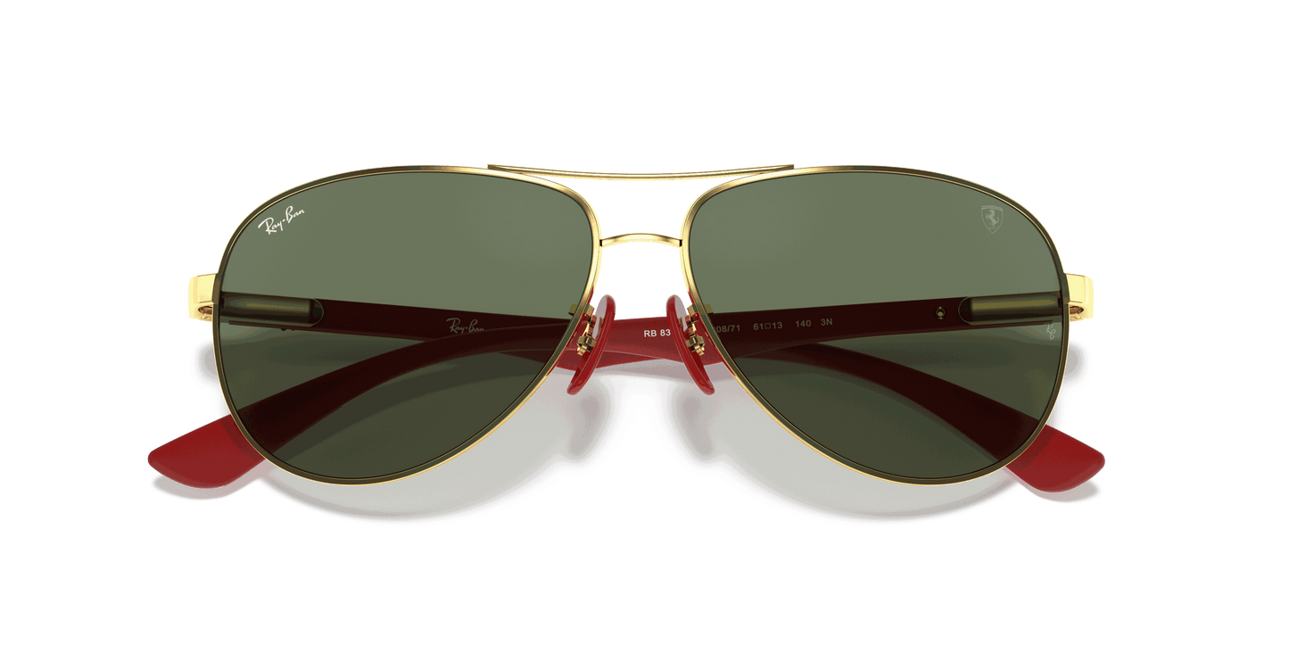 [Green Classic Lenses, Polished Arista Gold Frame]