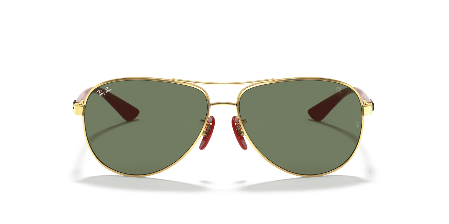 [Green Classic Lenses, Polished Arista Gold Frame]