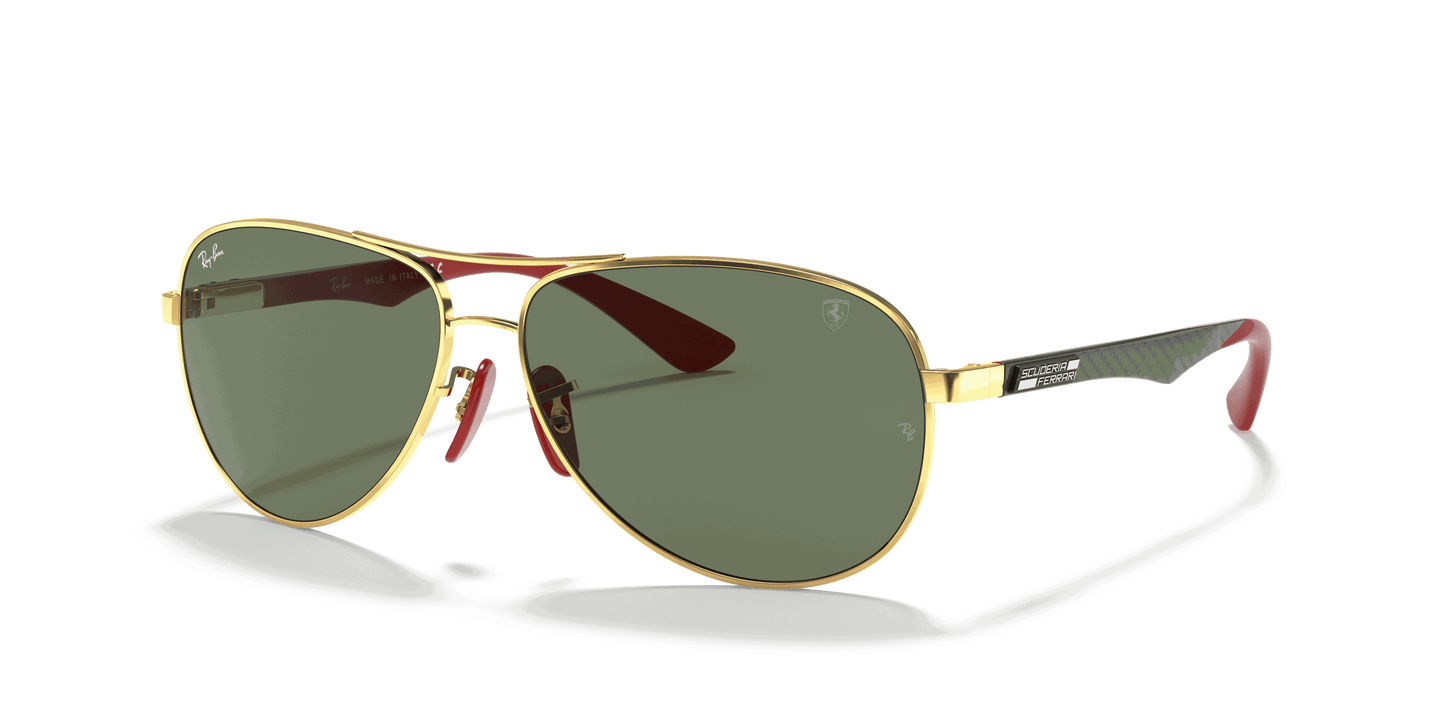 [Green Classic Lenses, Polished Arista Gold Frame]