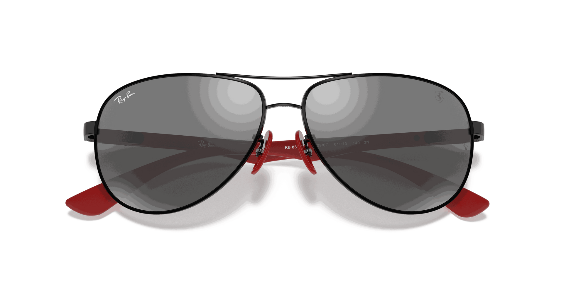 [Grey Mirror Silver Lenses, Polished Black Frame]